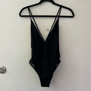 Topshop Black Bodysuit One Piece
